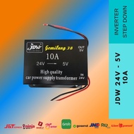 DC 24V to 5V 10A Car Power Supply Converter Voltage reducer 24V - 5v
