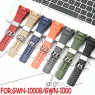 Watch Strap Suitable for Casio GWN-1000B/GWN-1000 Watch Band Men's Rubber Replacement Bracelet
