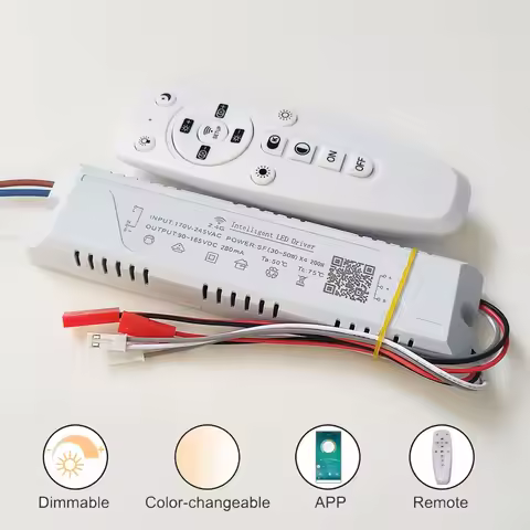 2.4G Intelligent LED driver remote control power supply dimming&color-changeable transformer connect