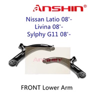 Nissan Latio 08'- Livina 08'- Sylphy G11 08'- NV200 FRONT Lower Arm ANSHIN RIGHT LEFT 54500-EW000 54501-EW000