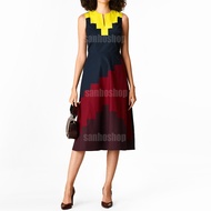 T3D GEO COLORBLOCK A-LINE DRESS
