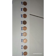 1 cent malaysia coins 9 pcs set