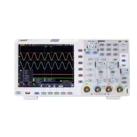 OWON XDS3104E XDS3104AE XDS3104 4CH 8/14bit Touchscreen Digital Oscilloscope 100MHz Bandwidth