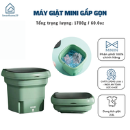 Máy Giặt Mini Gấp Gọn Tự Động Máy Giặt Đồ Mini Gấp Gọn Di Động Vắt Khô Khử Khuẩn Bằng Ánh Sáng Xanh