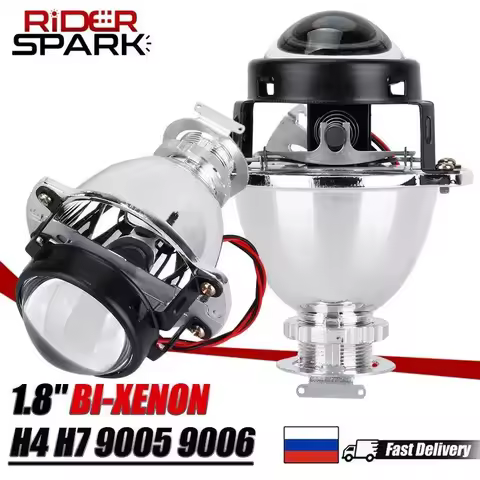 Bi Xenon H4 Projector Kit 35W 1.8 inch HID Lenses H7 9005 HB3 9006 HB4 Car Headlight Bulb Rtrofit Us