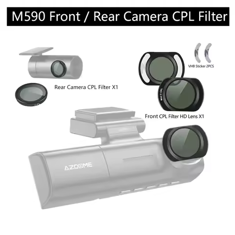 for AZDOME Dash Cam M590 HD CPL Filter for AZDOME Rear Camera CPL Filter