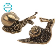 2Pcs Snail Decor Figurine Brass Snail with Decor Effect the Meaning of the Snail Walk Slowly