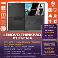 LENOVO THINKPAD X13 GEN 4/YOGA LAPTOP - INTEL CORE i3/i5/i7/ -13TH GEN - 13.3” WUXGA INCH IPS 2K / T