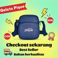 Gelato Pique Official Store Gelato Pique Anti-Cut/Sling Bag: Tough Material, Security Guarantee biru