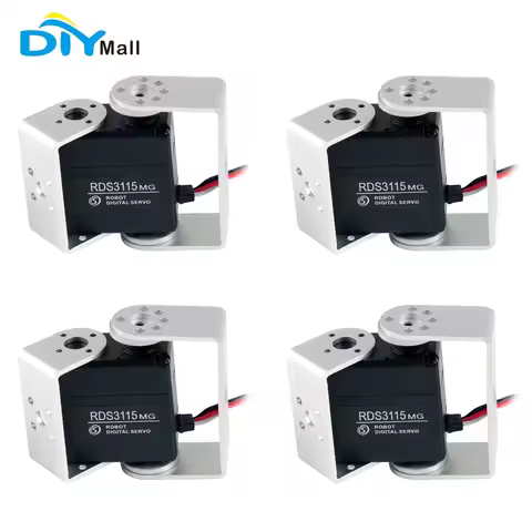 RDS3115MG 17KG Dual Shaft Servo Large Torque 180/270 Degree Biaxial Digital Servo for RC Model Car B