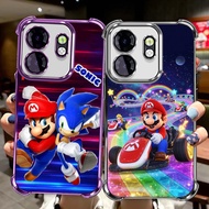 AK-4 Super Mario vs Sonic Case for Infinix Hot 40 40i 50i Smart 7 9 10 HD Pro