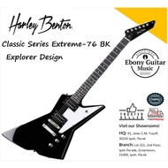 Harley Benton Classic Series Extreme-76 Black Explorer Electric Guitar