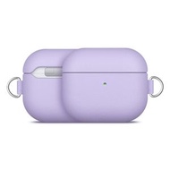 Wit's - 蘋果Airpod 3 無線藍牙耳機充電盒保護套 牛皮, 淺紫色
