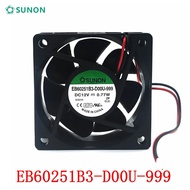 [Cooling Fan] Jianzhun SUNON EB60251B3-D00U-999 DC12V 0.77W Silent Cooling Fan Hot Sale