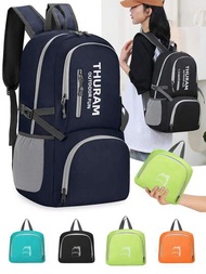 35L 防水可摺疊野營輕量化袋，適用於徒步旅行運動戶外旅行背包日包可摺疊旅行袋