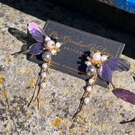 獨家貨品 UV膠2ways蝴蝶耳環 耳環 禮物 手作耳環