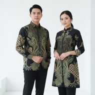 Atasan Batik Couple Sarimbit Motif Hestama Lengan Panjang Sarimbit Batik Solo