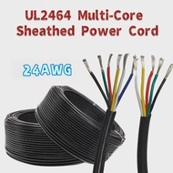 UL2464 Electronic Wire 24AWG Tinned Copper Multi-Core Power Wire Signal Connection Wire -3/5/10 mete