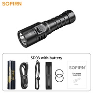 【EX SHOP】 ใหม่ Sofirn SD03 SFT40 1800lm 5000K ดำน้ำตื้นไฟฉาย IP68กันน้ำสวิตช์หมุนสำหรับฟรีหัวพ่นไฟยุ