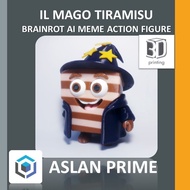 IL MAGO TIRAMISU WIZARD BRAINROT AI MEME ACTION FIGURE 3D Print Toy Toy Viral Italy Italy Anomaly An
