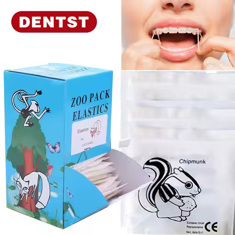 Dentst Dental 5000pcs High Quality Zoo Park Rubber Band Orthodontic Elastics Traction O-ring Dental 