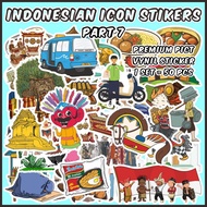 [1 pack] Indonesian Icon Stickers 7 (Indonesian Icon Stickers 7) Suitable for souvenirs scrapbook/s 