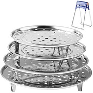 Round Stainless Steel Steamer Rack 7.6" 8.5" 9.33" 10.23" Inch Diameter Steaming Rack Stand Canner C