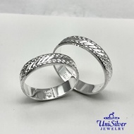 Unisilver 925 Sterling Wedding Band Ring (WR170-1001 1197)