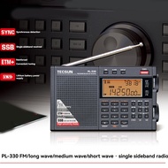 -330 Full Band Radio Portable FM Stereo LW/MW/SW SSB Receiver Shortwave Radio Enhanced Reception