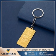 Gantungan Kunci Bitcoin Kripto Replika Emas & Perak - Keychain Plus Desain Replika Bitcoin Gold Plat