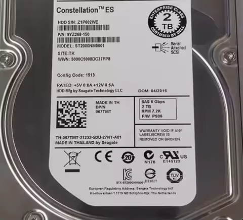 For DELL ST2000NM0001 2TB SAS 7.2K 67TMT 067TMT 2T