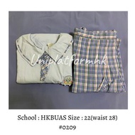 [二手(B)] 香港浸會大學附屬學校王錦輝中小學夏季校服（中學校服）