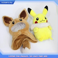 Pokémon Plush Doll Pikachu/Eevee Rag Toy in Cosplay Costume Japanese Anime Bedside Ornament Gift for