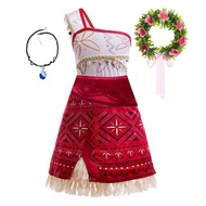 สาวใหม่ Moana 2 เครื่องแต่งกายเด็กฮาโลวีน Carnival ชุดเจ้าหญิงเด็กพรรคประกวดคอสเพลย์เสื้อผ้าสาว Vaia