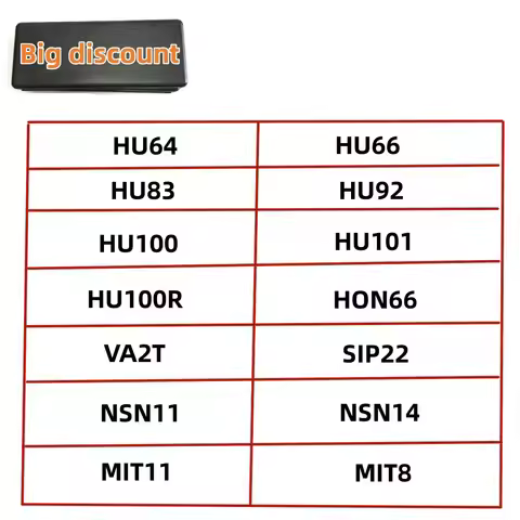 Lishi 2 IN 1 HU64 HU66 HU83 HU92 HU100 HU101 HU100R HON66 VA2T SIP22 NSN11 NSN14 MIT11 MIT8