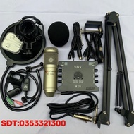 COMBO THU ÂM LIVESTREAM KARAOKE AQTA BM900-CARD XOX K10 2020 KÈM PHỤ KIỆN BẢO HÀNH 12 THÁNG