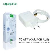 OPPO A97 80W Fast Charging Charger OPPO micro 1usb Supervooc A97 80W Type-C