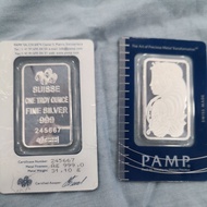 1 Troy Ounce Silver Bar Style Card Edition (Koleksi Premium)