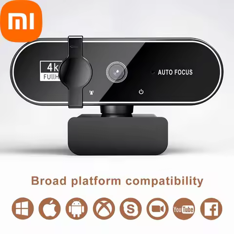 Xiaomi 4K Webcam 1080P Mini Camera 2K Full Hd Webcam Online Course Conference Live Streaming Camera 