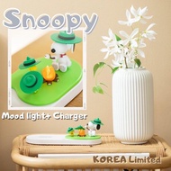 sale🇰🇷 韓國 Snoopy mood light led lamp charger 充電 燈 快充 無線充電  史努比 史奴比 史諾比 woodstock 胡士托 胡塗塌客 史努比精品 史奴比精品 snoopy代購