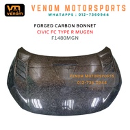 FORGED CARBON BONNET ( CIVIC/ SAGA/ BEZZA/ WIRA/ AXIA/ MYVI/ CITY/ VIOS/ YARIS)