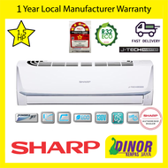 Sharp Air Conditioner (1.5HP) R32 J-Tech Inverter Super Jet Mode AirCond AHX12VED2 Air Conditioner Sharp Hawa Dingin 1.5hp (5STAR ENERGY SAVING )