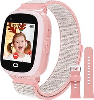 PTHTECHUS 4G Kids Smart Watch with SIM Card, Kids GPS Watch with Video Call Voice Chat WiFi/GPS/Call SOS Chat Bluetooth Camera Music Alarm Clock, Wrist Watch for 5-12 Girls Boys