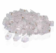 100PCS RJ11 CONNECTOR 4P4C Telephone Jack Connector