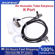 Baofeng Walkie Talkie Earphone Air Acoustic Tube Earpiece Baofeng Radio 2 Pin PTT Transparent Headse