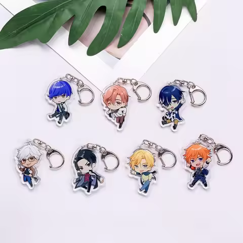 Anime Characters Obey Me! Acrylic Keychain Accessories Kawaii Funny Bag Charm Creative Backpack Pend