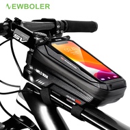 WILD MAN New Bike Bag Frame Front Top Tube Bicycle  Bag Waterproof 7in Phone Case Touch Screen Bag MTB Pack Cycling Accessories