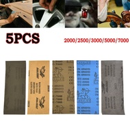 Sandpaper 2000/2500/3000/5000/7000 Grit 230*93mm 5pcs Set Water/Dry Waterproof