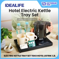 VICTORIUM - IDEALIFE IL-111s HOTEL ELECTRIC KETTLE TRAY SET – 1.2L HOTEL ELECTRIC KETTLE (IL-111S)