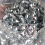 M5 EAR NUT WHITE WING NUT/ EAR NUT/